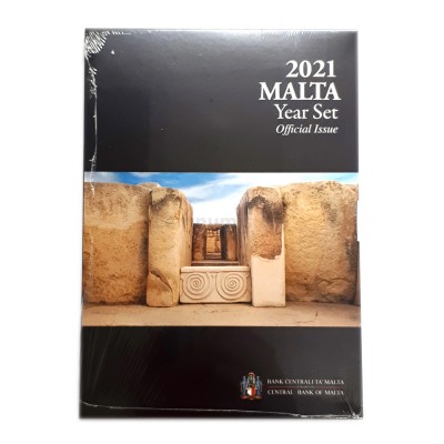 Carteira BNC Malta 2021 c/ 9 moedas Mint Mark F