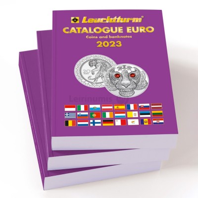 Catálogo Moedas e Notas Euro Leuchtturm 2023
