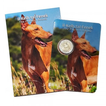 Moeda 2 Euros Cão do Faraó Malta 2026 Coincard