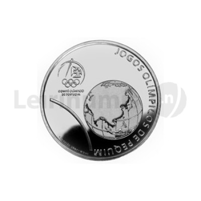 Moeda 2,5€ Jogos Olímpicos de Pequim 2008 Prata Proof