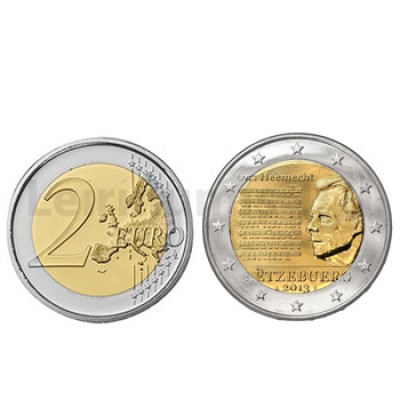 2 Euros Hino Nacional Luxemburgo 2013