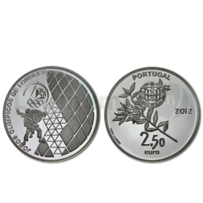 Moeda 2,5€ Jogos Olimpicos Londres 2012 