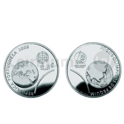 Moeda 2,5€ Jogos Olímpicos de Pequim 2008 Cuproníquel