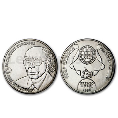 Moeda 2,5€ Comemorativa José Saramago Cuproniquel 2013