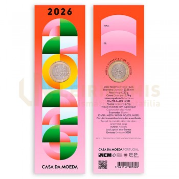 Moeda 1€ Comemoração Portugal 2026
