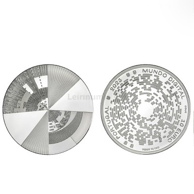 Moeda 10€ O Mundo Digital Portugal 2023 Prata Proof