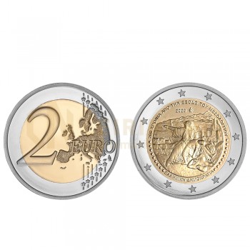 Moeda 2 Euros 200 Anos do Êxodo de Missolonghi Grécia 2026