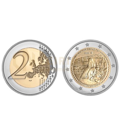 Moeda 2 Euros 200 Anos do Êxodo de Missolonghi Grécia 2026