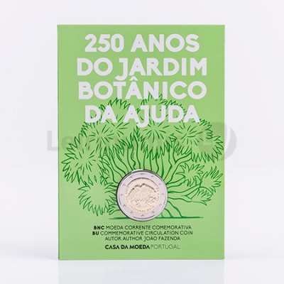 Moeda 2 Euro 250 Anos Jardim Botânico BNC Portugal 2018