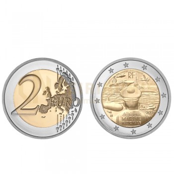 Moeda 2 Euro 400 Anos da Marinha Francesa França 2026