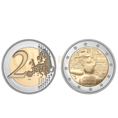 Moeda 2 Euro 400 Anos da Marinha Francesa França 2026