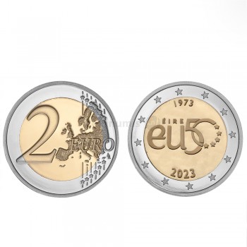 Moeda 2 Euro 50 Anos Adesão à UE Irlanda 2023