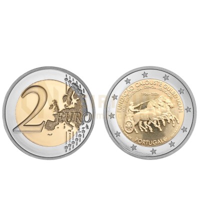 Moeda 2 Euros 70º Aniversário da Fundação Calouste Gulbenkian Portugal 2026 Proof