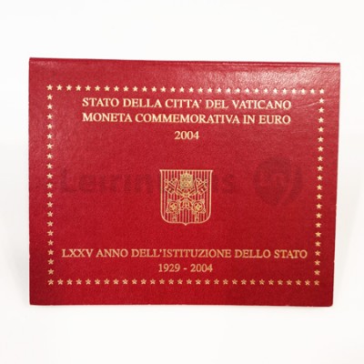 Moeda 2 Euros 75 Anos da Fundação do Estado do Vaticano 2004