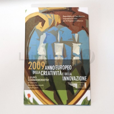Moeda 2 Euro Ano Europeu Criatividade e Inovação San Marino 2009