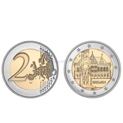 2 Euros Bremen Alemanha 2010 A