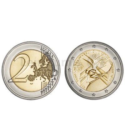 Moeda 2 Euros Campeonato do Mundo Esqui Alpino Andorra 2019