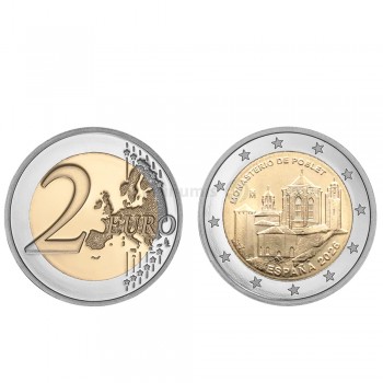 Moeda 2 Euro Mosteiro de Poblet Espanha 2026