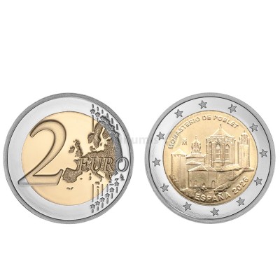 Moeda 2 Euro Mosteiro de Poblet Espanha 2026