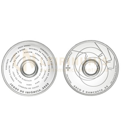 Moeda 5€ Arco e Gancheta Portugal 2022 Prata Proof   