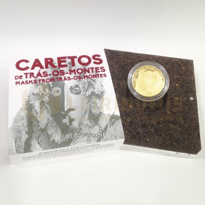 Moeda 2,5€ Os Caretos de Trás-Os-Montes Portugal 2017 Ouro Proof