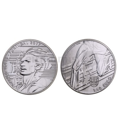 Moeda 7,5€  Carlos Lopes Portugal 2017 Prata 500/1000  Moeda 7,5€  Carlos Lopes Portugal 2017 Prata 500/1000