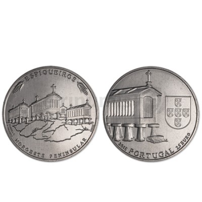 Moeda 2,5€ Espigueiros Nordeste Portugal 2018 