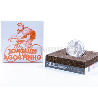 Moeda 7,5€ Joaquim Agostinho Prata Proof Portugal 2019