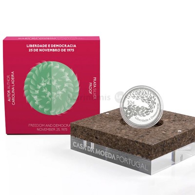 Moeda Comemorativa 10€ Liberdade e Democracia Portugal 2026 Prata Proof