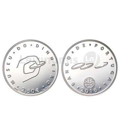 Moeda 2,5 Euro comemorativa Museu do Dinheiro Portugal 2016 Cuproniquel