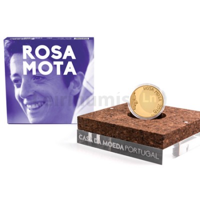 Moeda 7,5€ Rosa Mota 2018 Ouro Proof 