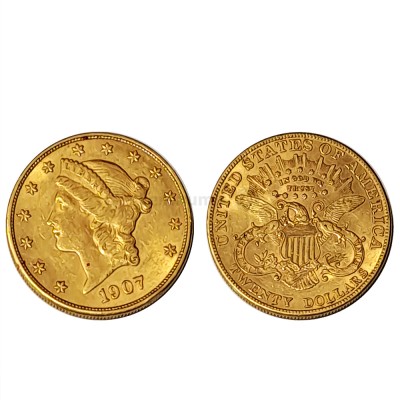 Moeda Ouro 20 Dólares USA 1878