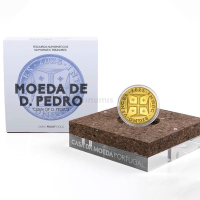 Moeda 2,5€ D Pedro Ouro Proof Portugal 2023