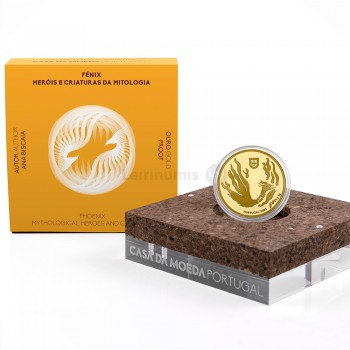 Moeda 5€ Um Renascimento Lendário FENIX Portugal 2015 Ouro Proof