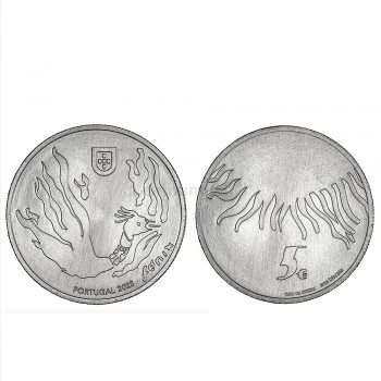 Moeda 5€ Um Renascimento Lendário FENIX Portugal 2015 Cuproníquel