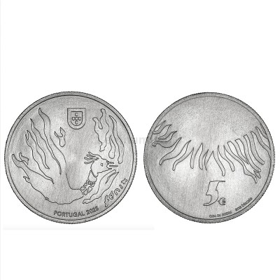 Moeda 5€ Um Renascimento Lendário FENIX Portugal 2015 Cuproníquel