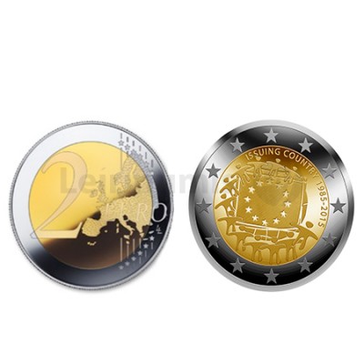 2 Euros 30 Anos da Bandeira da Europa - Alemanha 2015 J