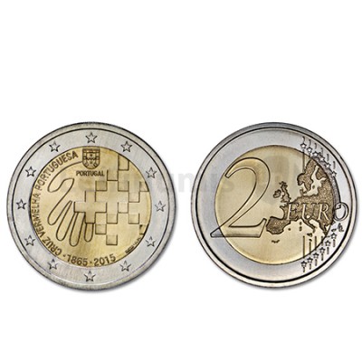 Moeda 2 Euros Cruz Vermelha - Portugal 2015 Normal 