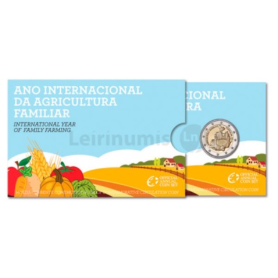 2 Euros Anos Internacional Agricultura Familiar Proof Portugal 2014