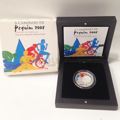 Moeda 2,5€ Jogos Olímpicos de Pequim 2008 Prata Proof