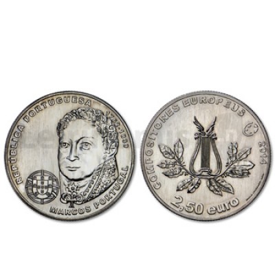 Moeda 2,5€ Comemorativa Marcos Portugal 2014 Cuproniquel