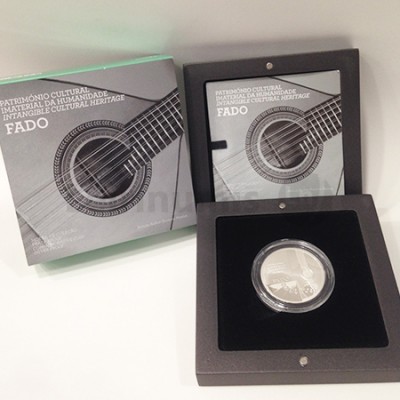 Moeda 2,5€ Comemorativa O Fado - Portugal 2015 Prata Proof