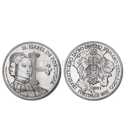 Moeda 5€ Comemorativa   D Isabel de Portugal 2015 Cuproniquel