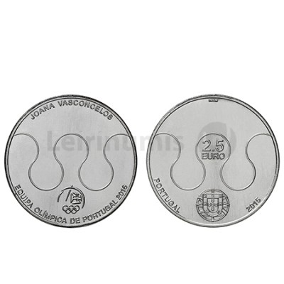 Moeda 2,5€  Equipa Olimpíca Rio 2016  - Portugal 2015 (Cuproniquel)