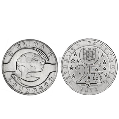 Moeda 2,5€ O Clima é Connosco - Portugal 2015 (Cuproniquel)