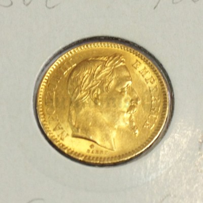 Moeda Ouro 20 Francos - França 1907 e 1912 Galo (SOB)