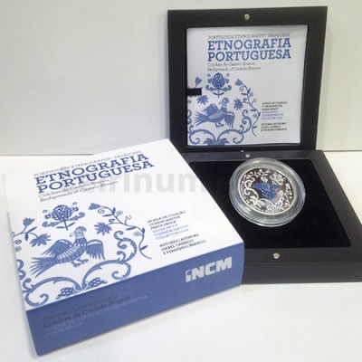 Moeda 2,5€ Prata Proof Comemoativa Colchas de Castelo Branco 2015 