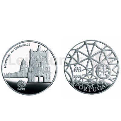Moeda 2,5€ Comemorativa Mosteiro dos Jerónimos 2009 Cuproníquel