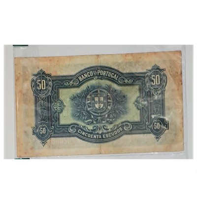 50 Escudos Portugal 1925 MBC