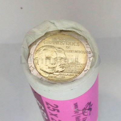 Rolo Moedas 2 Euros Gran Duque Guilherme IV Luxemburgo 2012